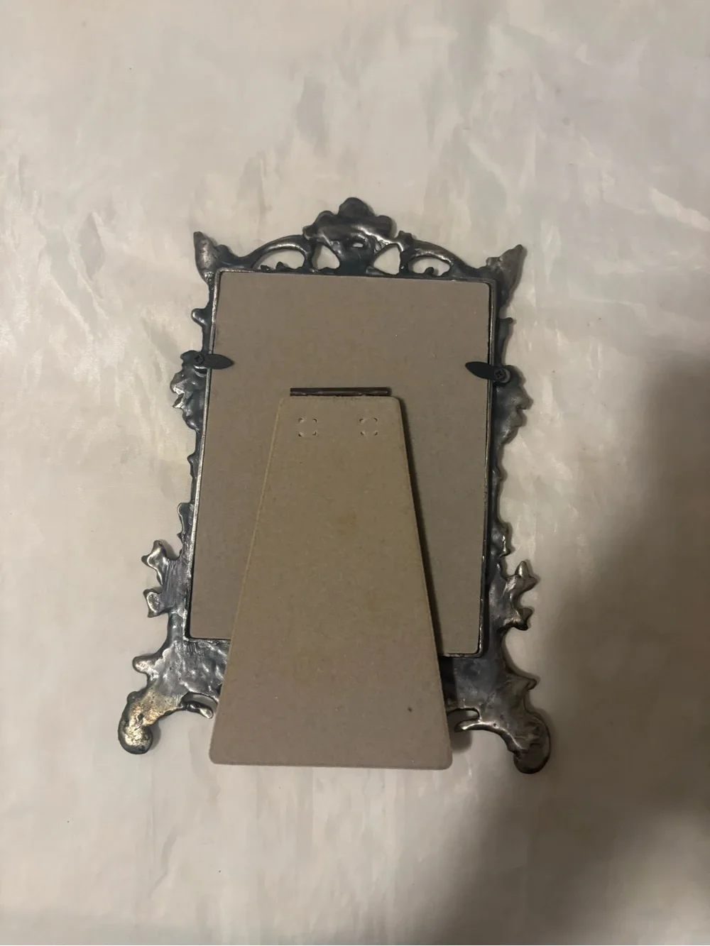 Ornate Victorian Style Decorative Photo Frame Pewter
